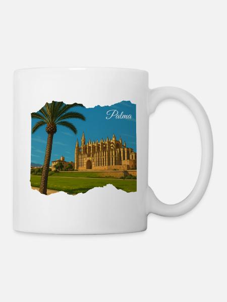 Mallorca Palma Kathedrale - Tasse - Weiß