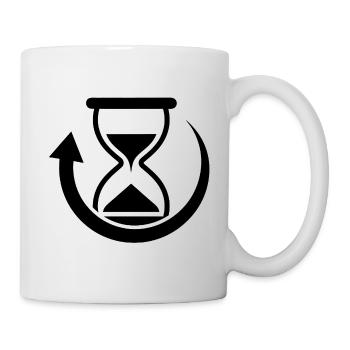 Time rotation graphics - Mug - white - Right