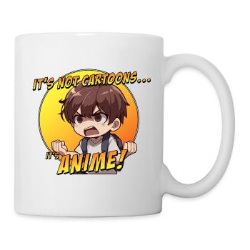 Chibi Anime Criant et Fier - Mug blanc - blanc - Droite