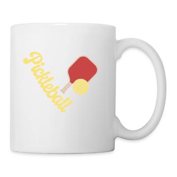 Coeur Pickleball - Mug blanc - blanc - Droite