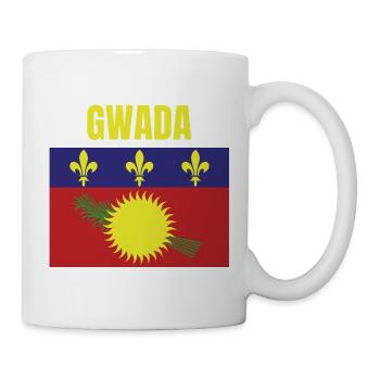 T-shirt GWADA drapeau Guadeloupe - Mug blanc - blanc - Droite
