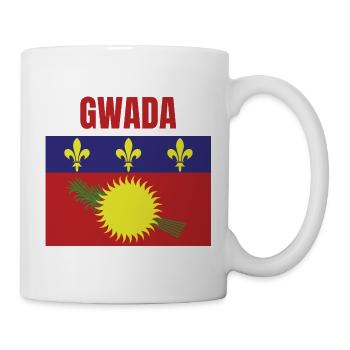 T-shirt GWADA drapeau Guadeloupe - Mug blanc - blanc - Droite