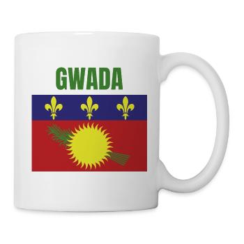 T-shirt GWADA drapeau Guadeloupe - Mug blanc - blanc - Droite