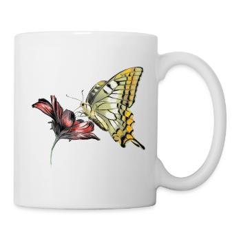 Butterfly in bloom - Mug - white - Right