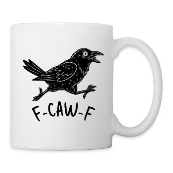 F-CAW-F Krähe - Tasse - Weiß - Rechts