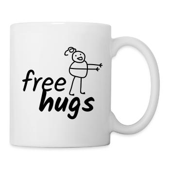 Câlins gratuits - Mug blanc - blanc - Droite