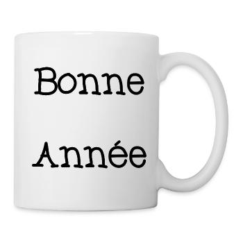 BONNE ANNEE. SAINT SYLVESTRE. MEILLEURS VOEUX - Mug blanc - blanc - Droite
