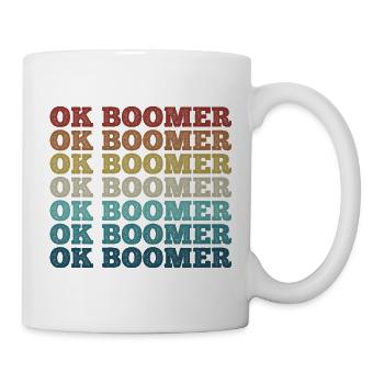 Retro Rainbow Boomer - Mug - white - Right