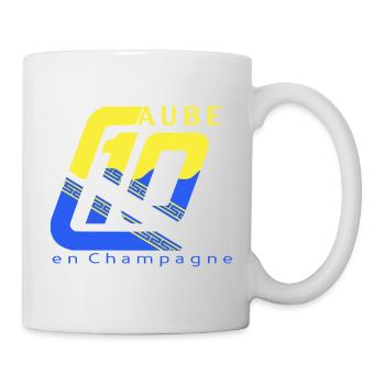 Logo 10 Aube - Mug blanc - blanc - Droite