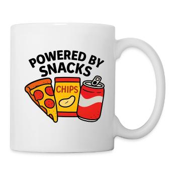 Powered by Snacks – Food Lover - Tasse - Weiß - Rechts