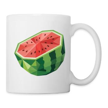 Melone - Cooles Frucht-Logo - Tasse - Weiß - Rechts
