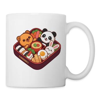 Boîte à sushis d’animaux d’anime – Trio mignon - Mug blanc - blanc - Droite