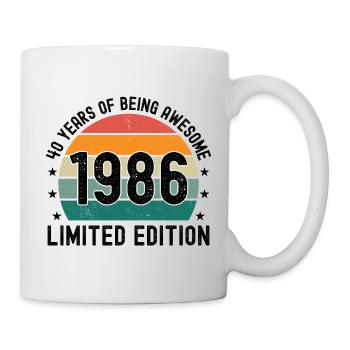 40 ans d’être génial 1986 Édition limitée - Mug blanc - blanc - Droite