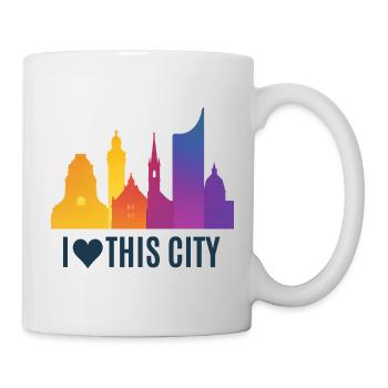 Herzstadt Skyline Gradient - Mug - white - Right