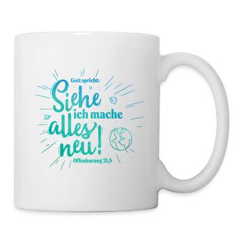 God Speaks: Everything New Design - Mug - white - Right
