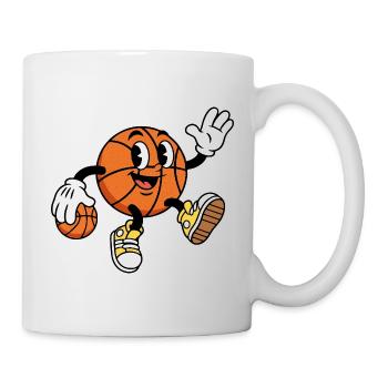 Funny Basketball Cartoon Basketball - Mug - white - Right