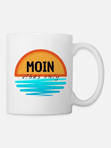 Moin Mer du Nord Sunrise Design - Mug blanc - blanc
