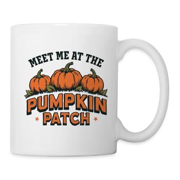 Retrouvez-moi au champ de citrouilles - Mug blanc - blanc - Droite