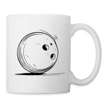 Bowlingkugel Zeichnung - Tasse - Weiß - Rechts