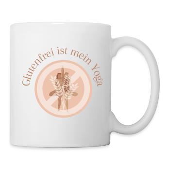 Glutenfrei ist mein Yoga - Tasse - Weiß - Rechts