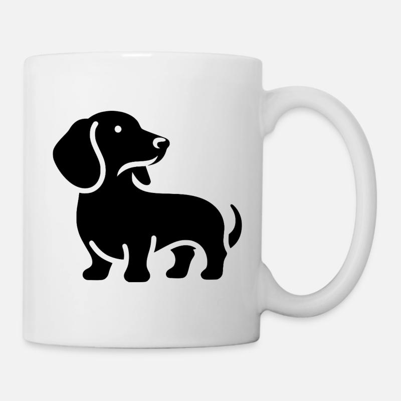 Dackel - Tasse - Weiß