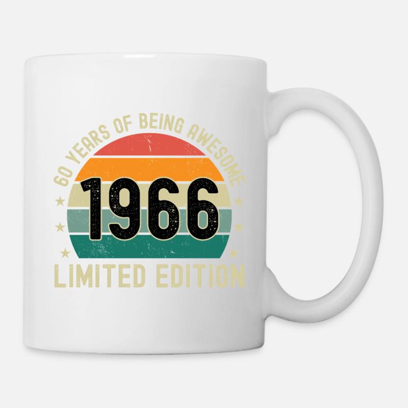 60 ans d’être génial 1966 Édition limitée - Mug blanc - blanc