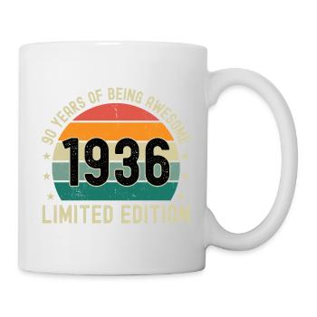 90 ans d’être génial 1936 Édition limitée - Mug blanc - blanc - Droite