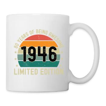80 ans d’être génial 1946 Édition limitée - Mug blanc - blanc - Droite