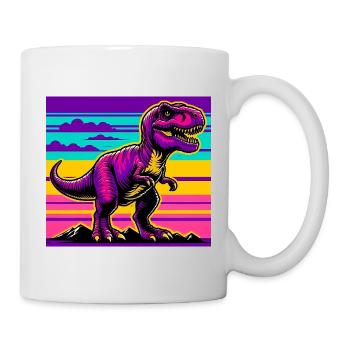 Dinosaurier - Tasse - Weiß - Rechts