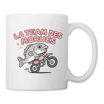 Equipe Morues Moto - Mug blanc - blanc - Droite