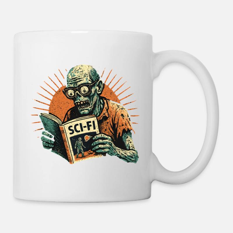 Zombie Retro SciFi Spieler - Tasse - Weiß