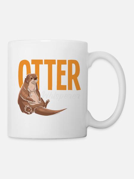 Otterflüsterer Seeotter Cartoon - Tasse - Weiß