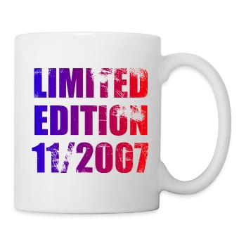 18e anniversaire Edition limitée 11/2007 - Mug blanc - blanc - Droite