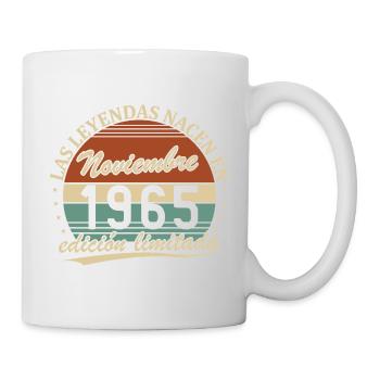 November 1965 Vintage Retro Geburtstag - Tasse - Weiß - Rechts