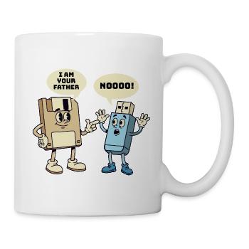 I Am Your Father Floppy Disk Tech Humor - Mug - white - Right