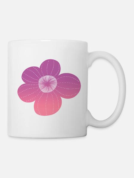 Boho flower - Tasse - Weiß