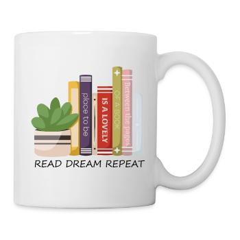 Colorful Book Row - Mug - white - Right