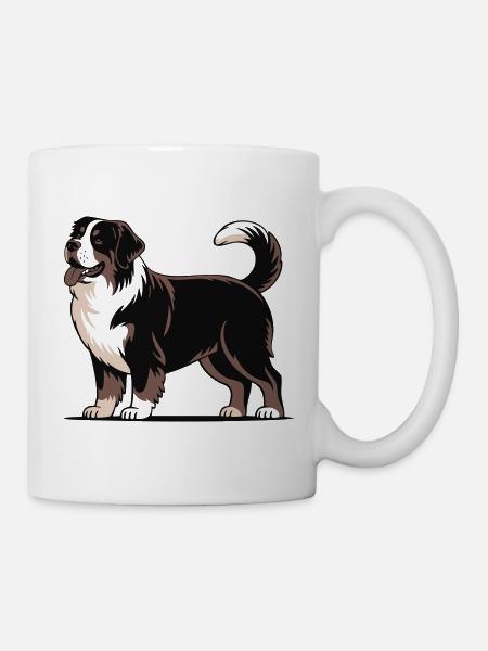 Berner Sennenhund - Tasse - Weiß