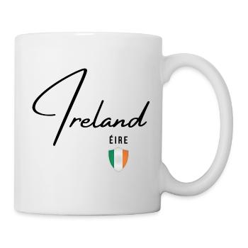 Elegantes Design Irland, ich liebe Irland - Tasse - Weiß - Rechts