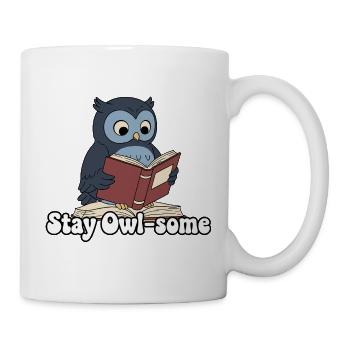 Stay Owl-some Read - Mug - white - Right