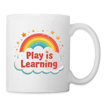 Playing is learning, preschool, preschool, kindergarten - Mug - white - Right