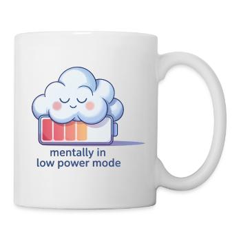 Digital Humor – Mentally in Low Power Mode - Mug - white - Right