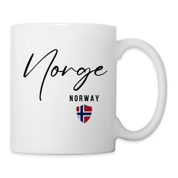Elegantes Design Norwegen, ich liebe Norwegen - Tasse - Weiß - Rechts