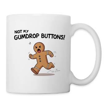 Running Gingerbread Funny Christmas Design - Mug - white - Right