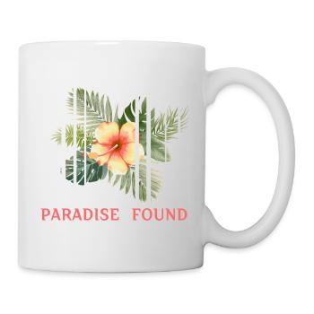 Fragmented Hibiscus Tropical Paradise - Mug - white - Right