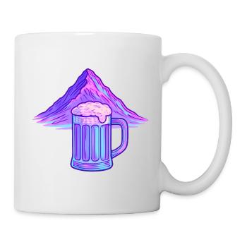 Neon Berg Bierkrug - Tasse - Weiß - Rechts