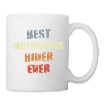 Meilleur pilote de motocross de tous les temps - Mug blanc - blanc - Droite