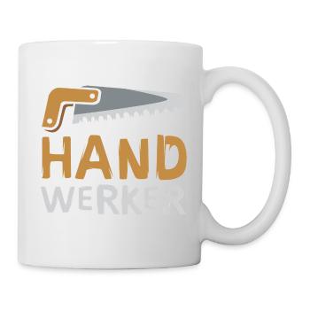 Stylish Craftsman Design with Saw – DIY Fans - Mug - white - Right