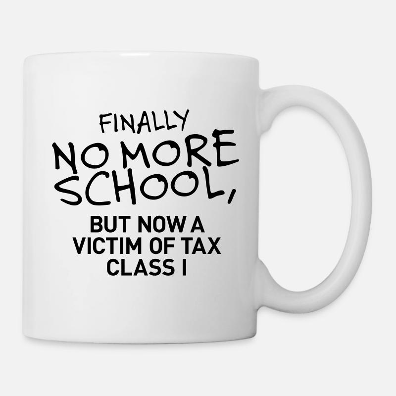 Enfin plus d’école - Mug blanc - blanc