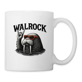 Walrock – Le morse à bascule avec des lunettes de soleil - Mug blanc - blanc - Droite